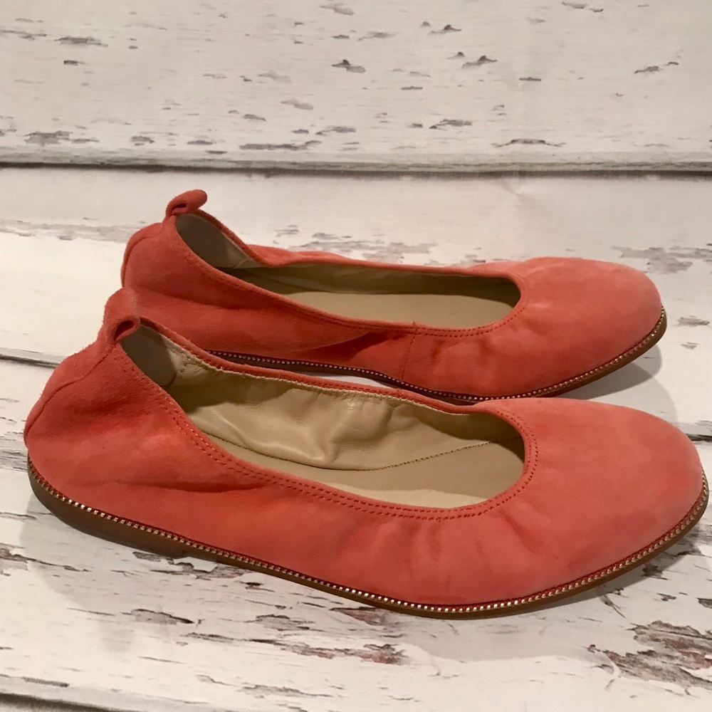 Botkier Mason Pink Suede Ballet Flats 7 EUC